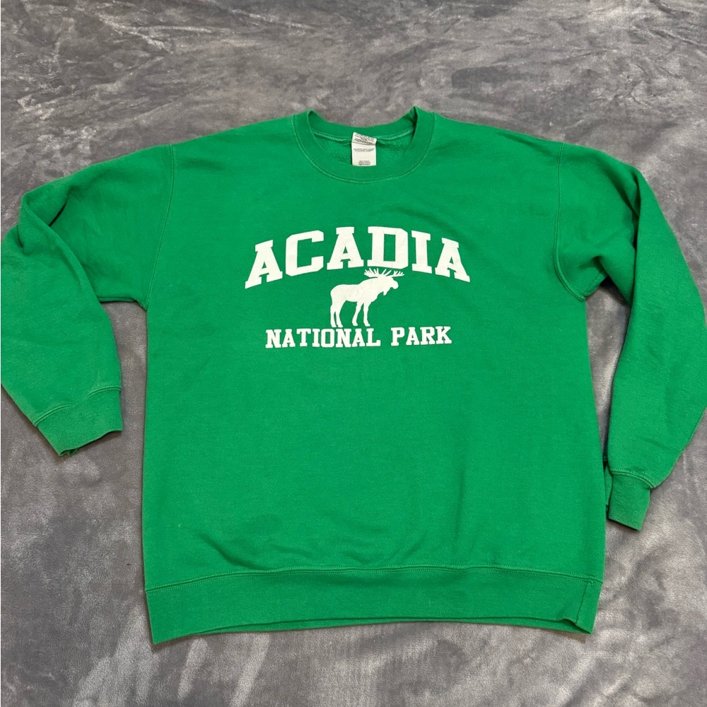 Acadia National Park Green Sweater